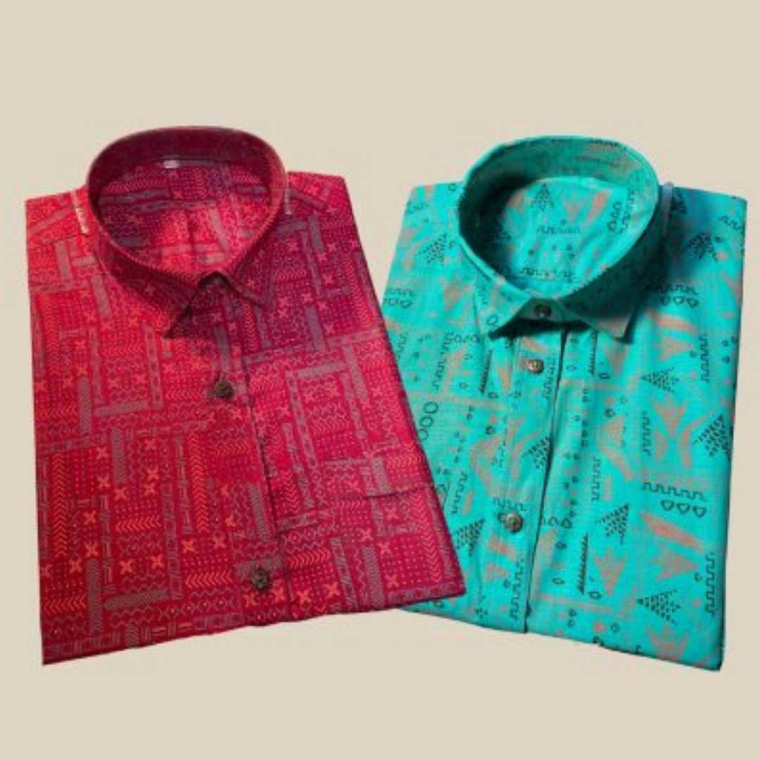 Arong,Cotton,Half,Sleeve,Shirt